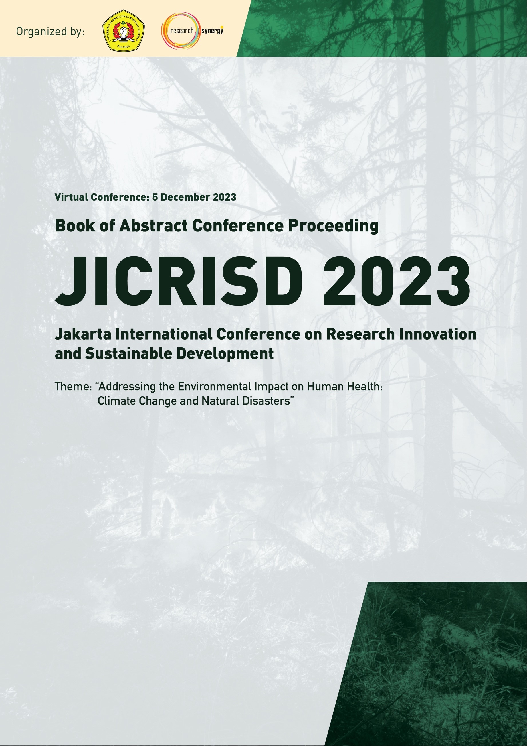 Image - Book of Abstract Conference Proceeding of JAKARTA INTERNATIONAL CONFERENCE ON RESEARCH INNOVATION AND SUSTAINABLE DEVELOPMENT (JICRISD 2023)​