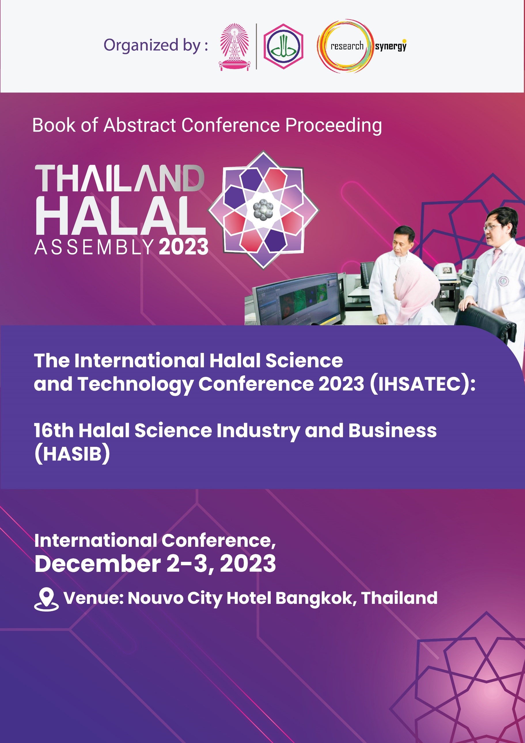 Image - Book of Abstract Conference Proceeding of The International Halal Science and Technology Conference 2023 (IHSATEC): 16th Halal Science Industry and Business (HASIB)