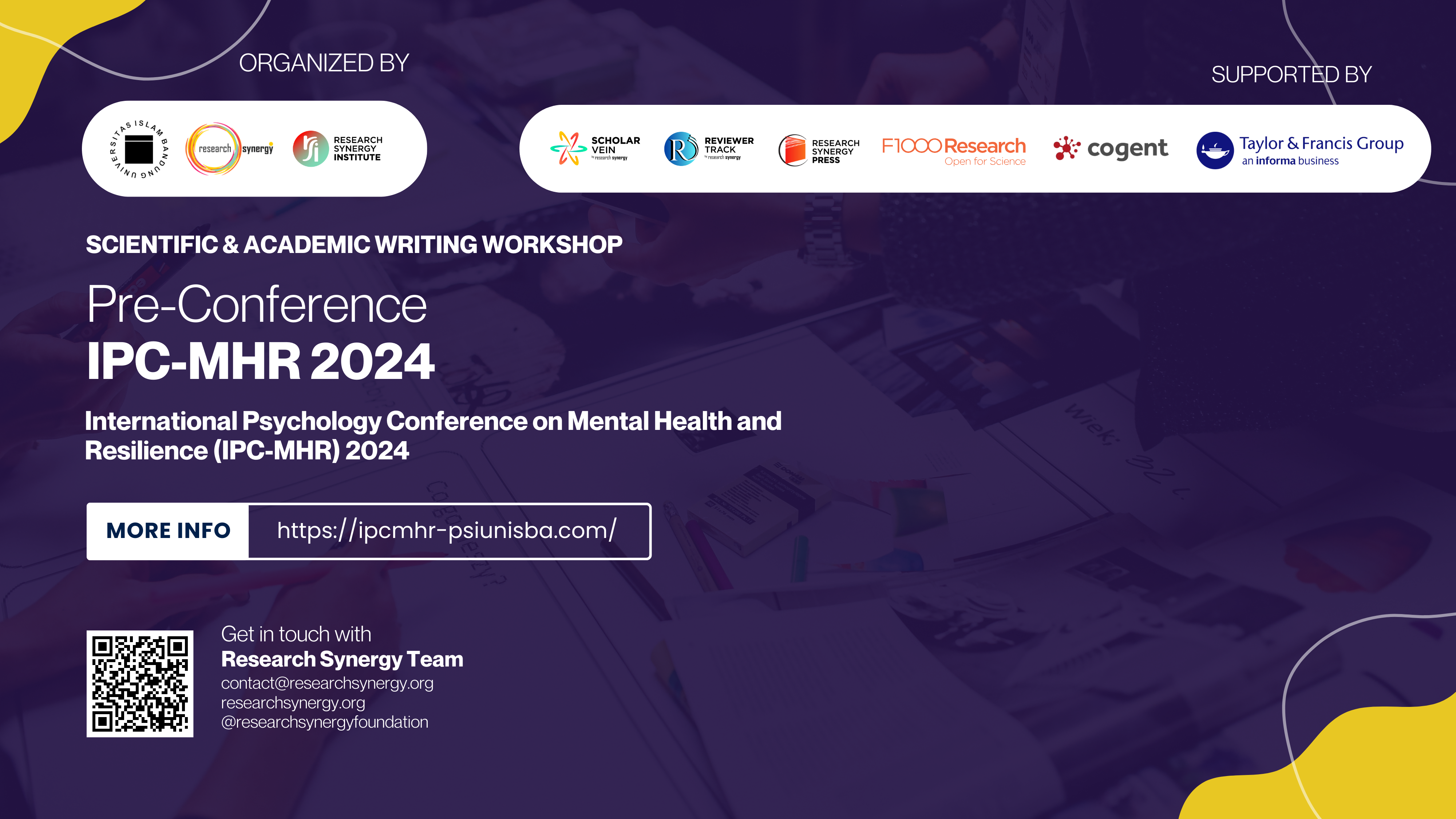 Image - Pre-Conference Workshop: International Psychology Conference on Mental Health and Resilience (IPC-MHR)