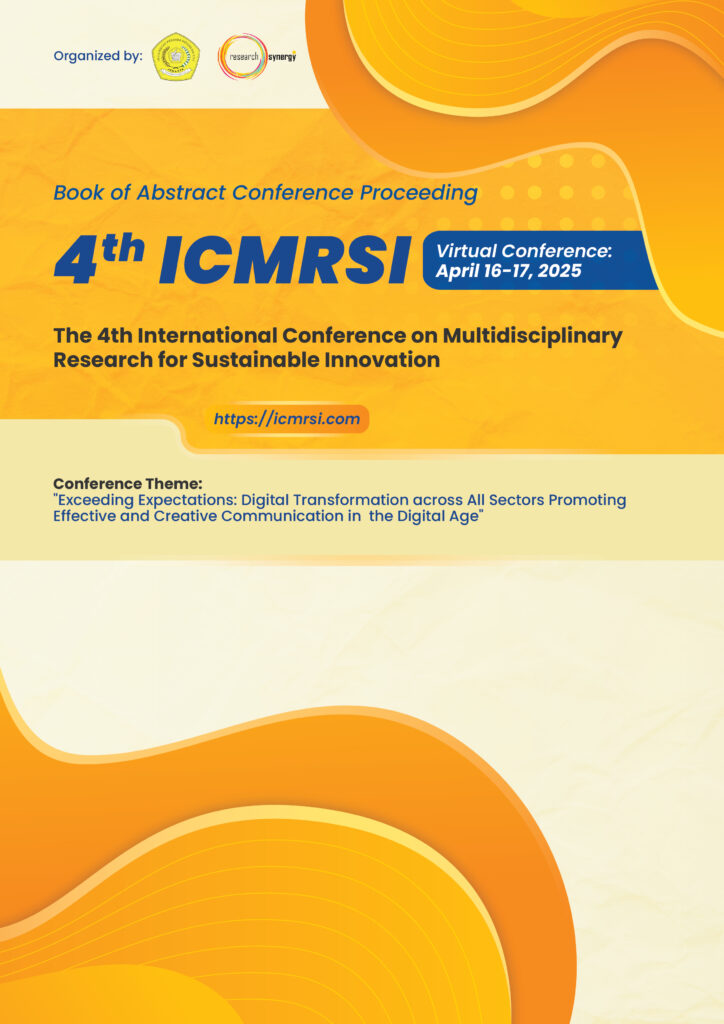Image - Book of Abstract Conference Proceeding of the 4th International Conference on Multidisciplinary Research for Sustainable Innovation (4th ICMRSI)